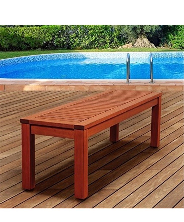 Amazonia Richfield 53" Eucalyptus Backless Bench