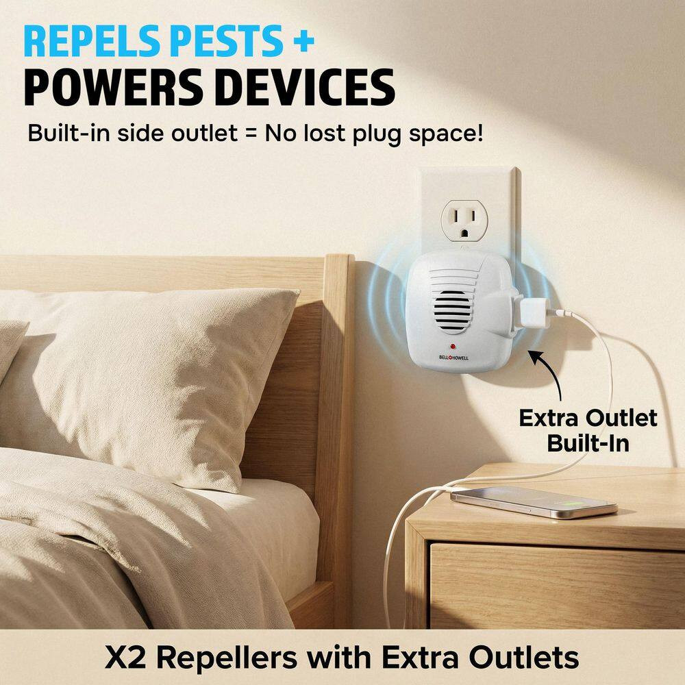 Multi Ultra-Sonic Pest Repellers Complete Home Kit (6-Pack)