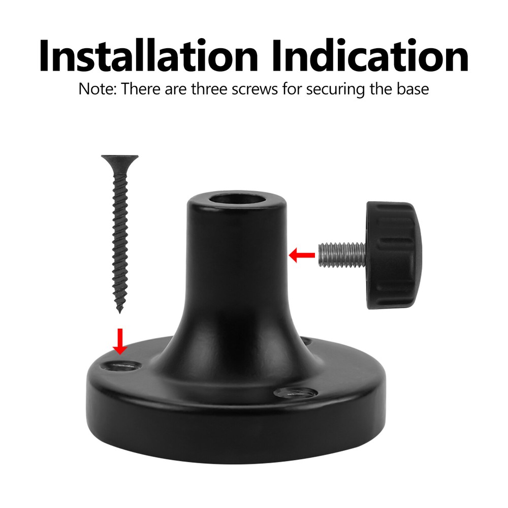 Geekria Microphone Table Flange Mount Adapter, Metal Table Mount Clamp