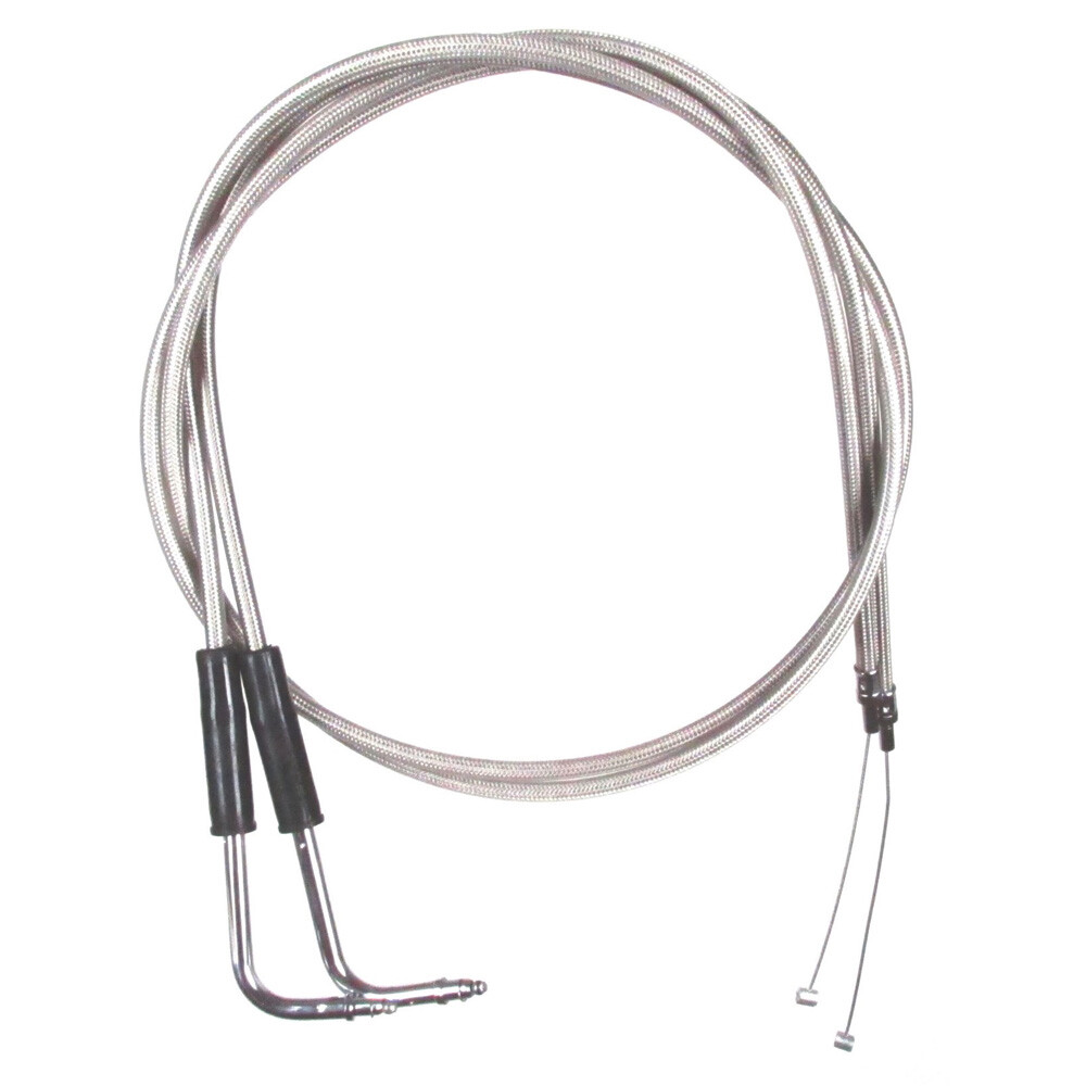 Stainless Braided Throttle Cable Set 1996-2000 Harley Heritage Softail models