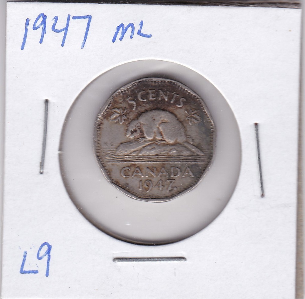 1947 Canada 5 Cents ML L9