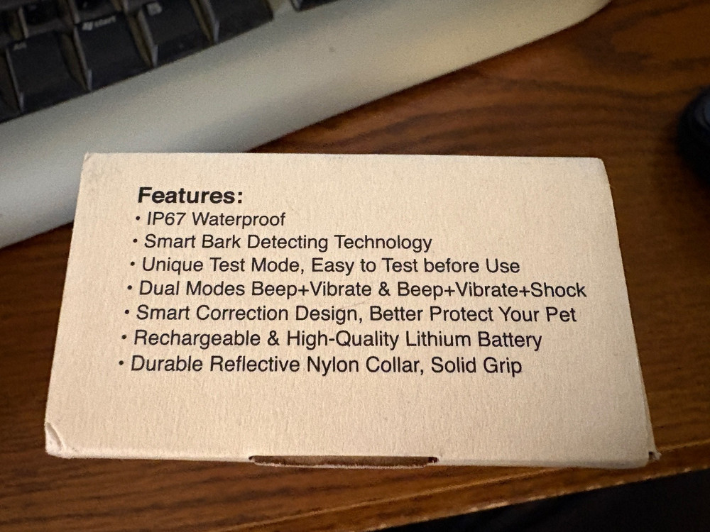 ROHS Dog Bark Control Collar NIB