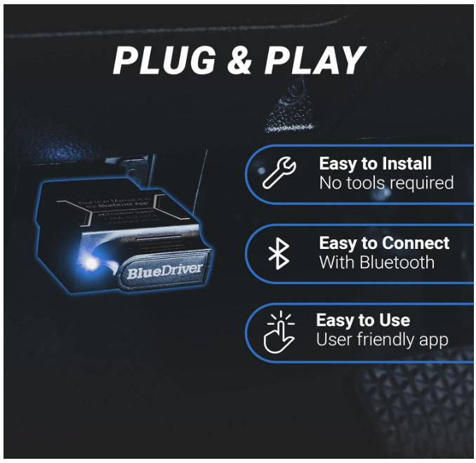 BlueDriver Bluetooth Pro OBD2 Scan Tool for iPhone & Android