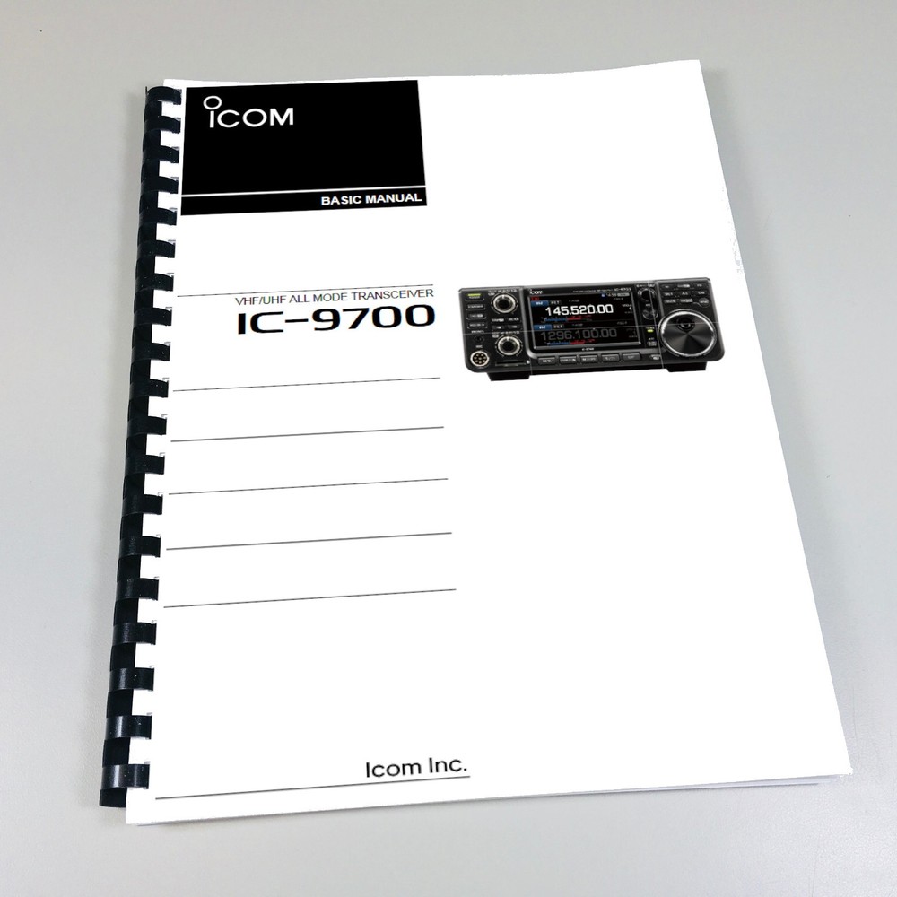 Icom IC-9700 Basic Manual 96 pages color