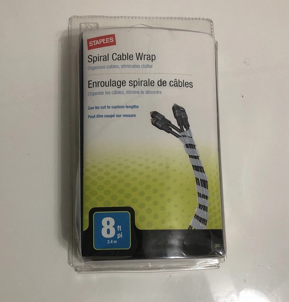 Staples - 630867 - 8ft (2.4m) Spiral Cable Wrap