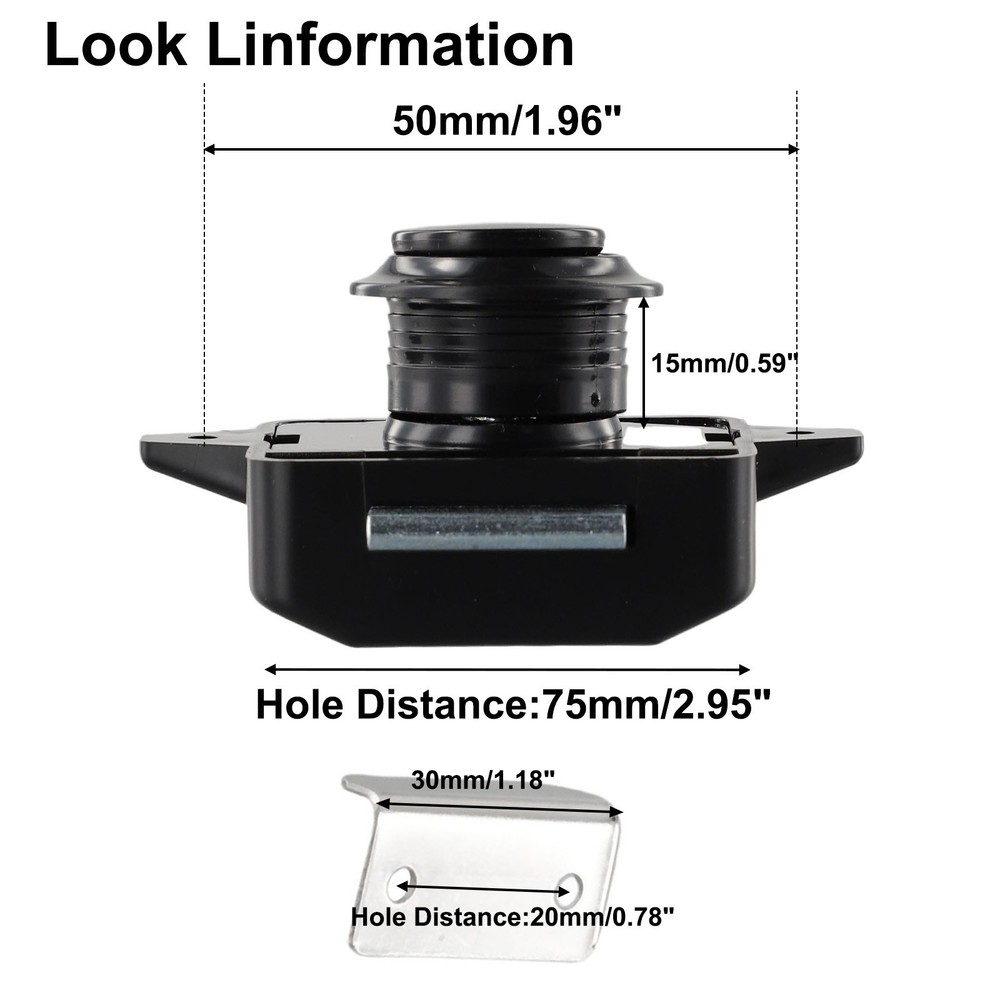 New Type With Handle Button Type Ship Home Renovation Button Catch Lock