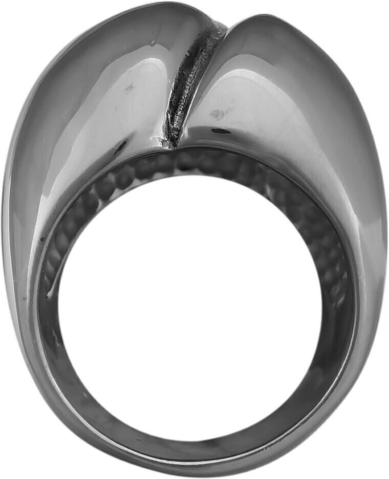 Sterling Silver High Polish Split Dome Ring