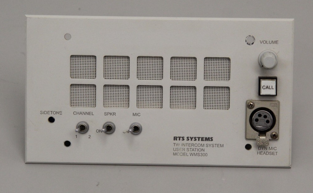 RTS WMS300 TW Intercom System Wall Mount User Station