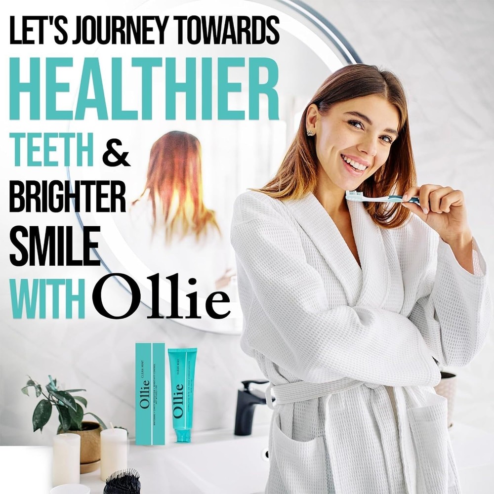 Clean Mint Nano Hydroxyapatite Toothpaste for Teeth Whitening, 10% Hydroxyapa