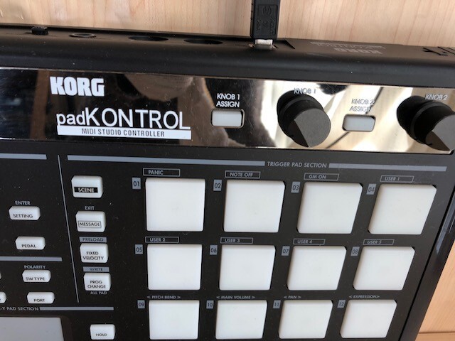 KORG KPC-1 Black padKONTROL MIDI Studio Controller No Adapter fast ship