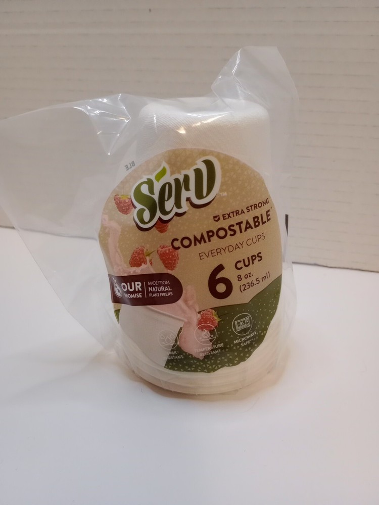 2 Serv Molded Bamboo Pulp Cop 8oz 6ct