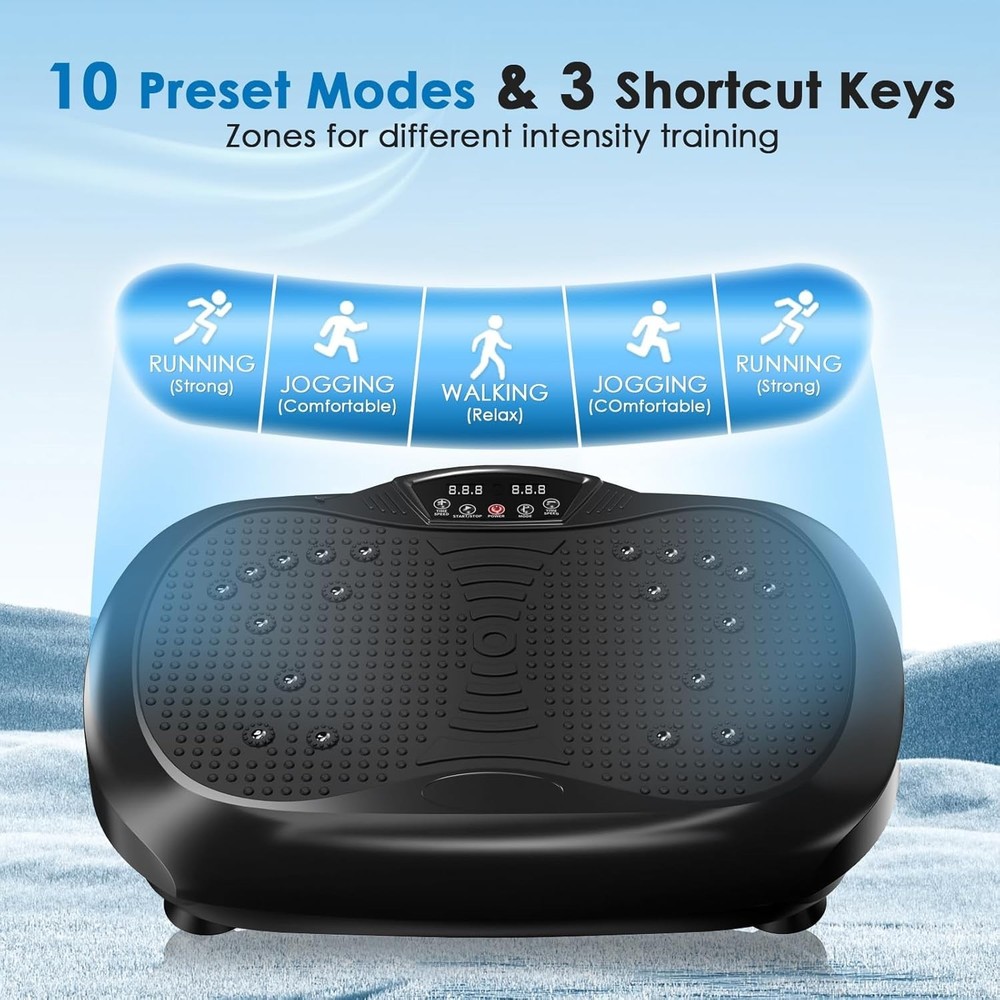 Vibration Plate Exercise Machine - Whole Body Workout Vibration Platform Ly....