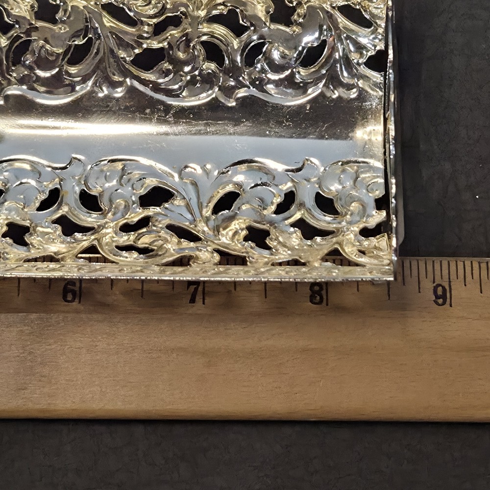 Vintage Queen Anne Silver Plated Cracker Biscuit Rack Tray In Original Box