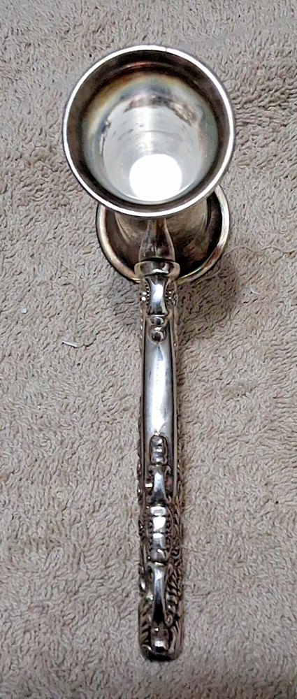 Vintage Ornate Double JIGGER Silverplated Baroque Wallace Silversmith