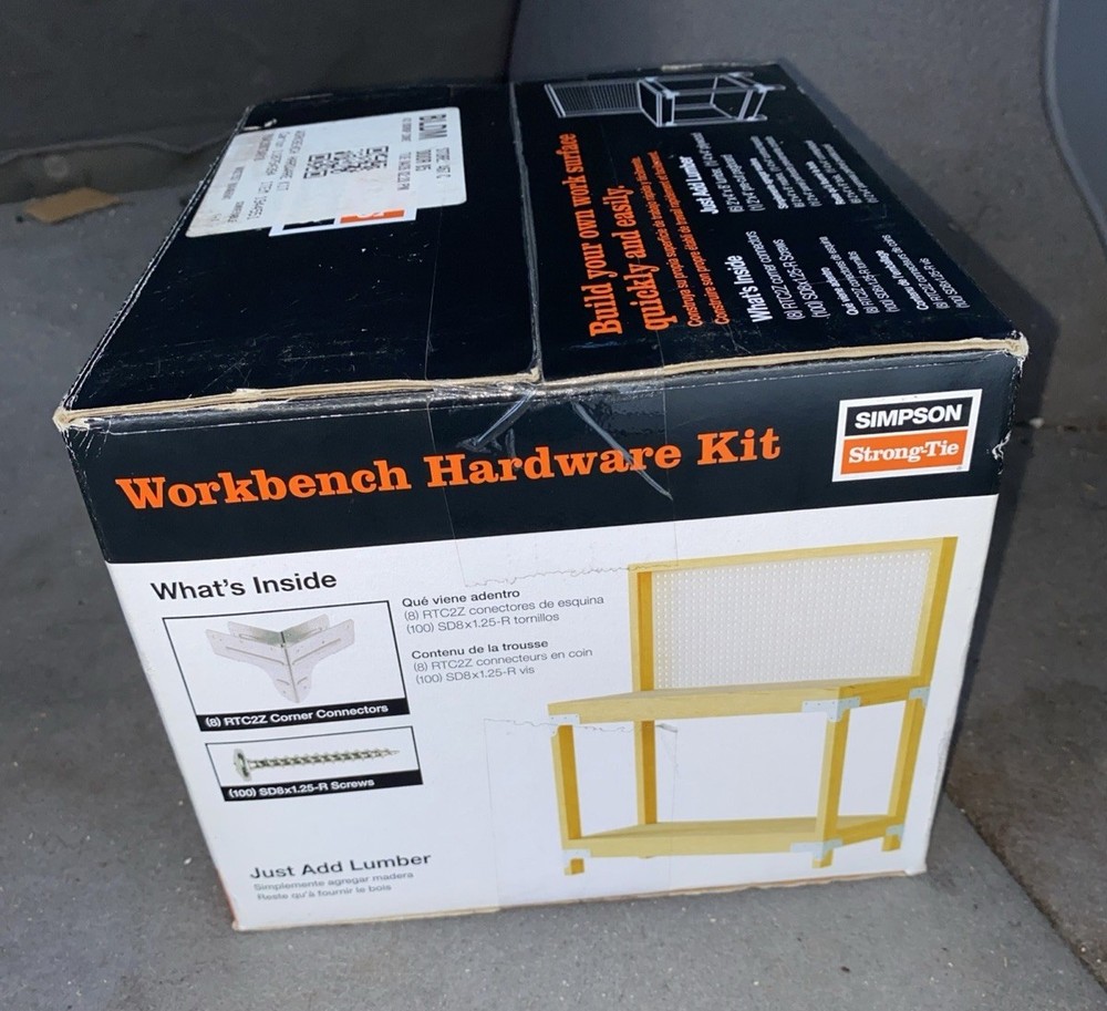 Simpson Strong Tie Workbench Shelving Hardware Kit WBSK Bench Brackets New