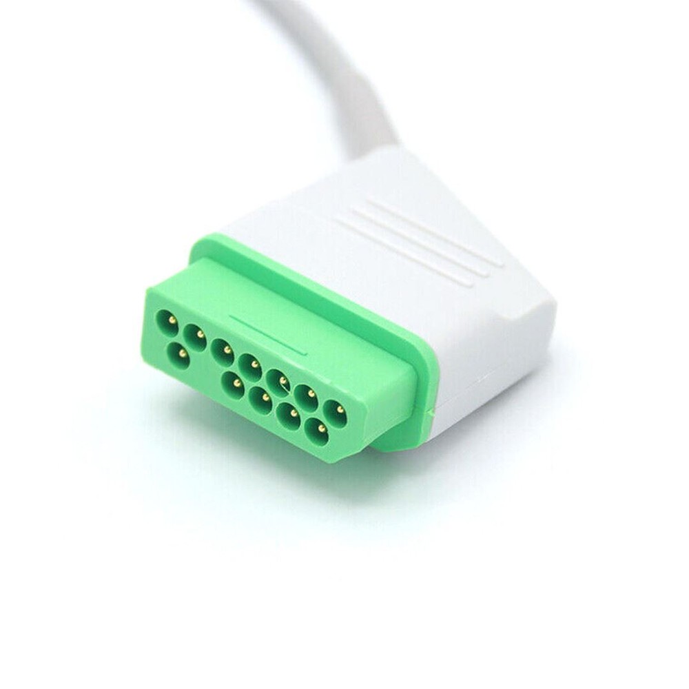Nihon Kohden ECG Compatible 12 Pin 3 Leads - Snap