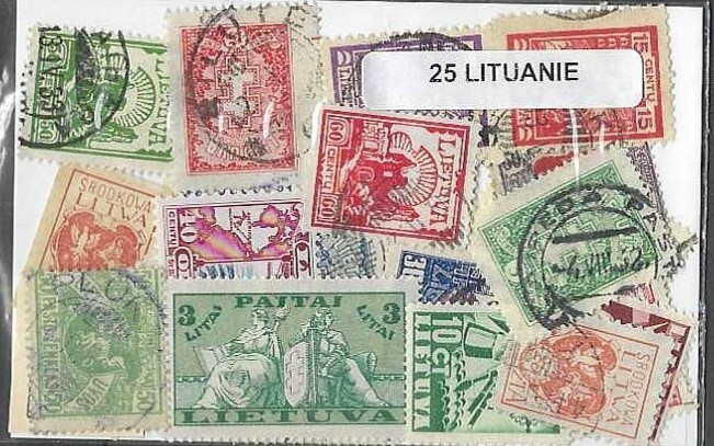 Lithuania - LITHUANIA 25 Different Used Stamps