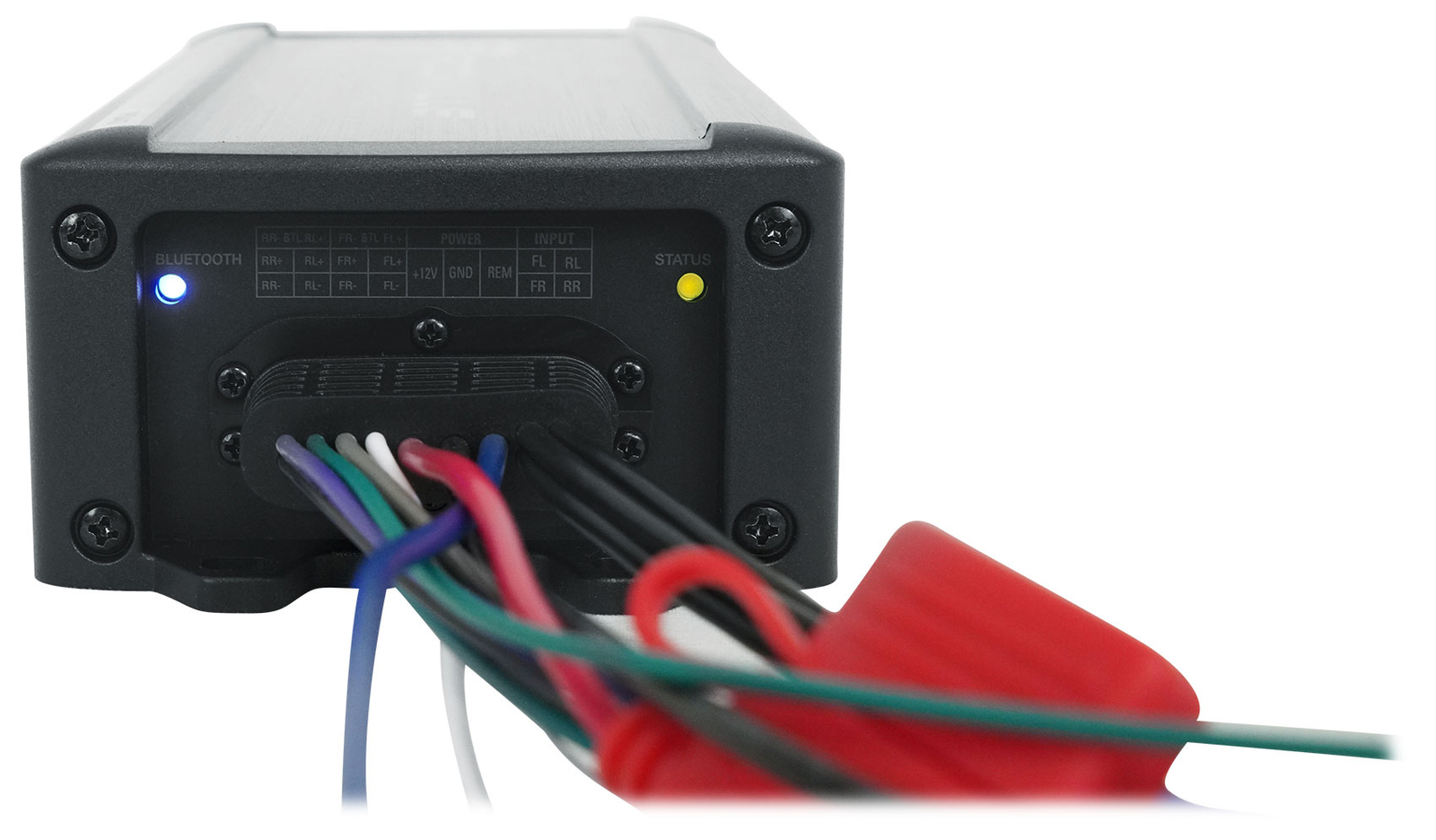 Rockville PS40 4 Channel ATV/UTV/Motorcycle Bluetooth Amplifier IP65 Micro Amp