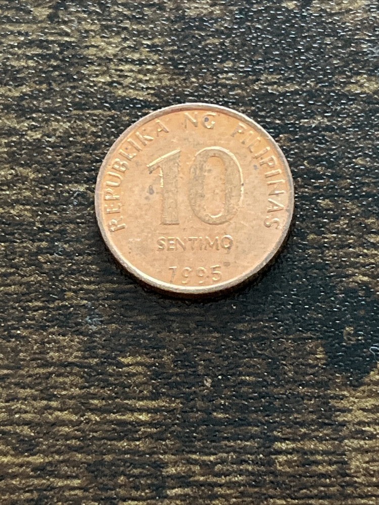 1995 Philippines 10 Sentimos Actual Coin TK7617*