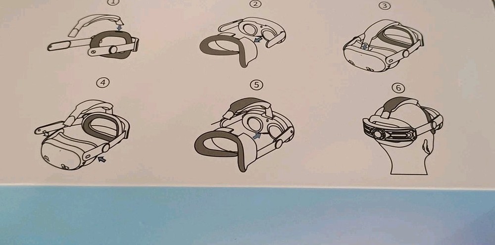 VR Headset T2 Elite Head Strap Headband For Meta Quest