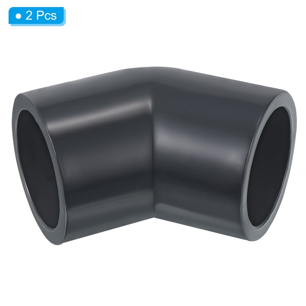 2Pcs UPVC Pipe Fitting 45 Degree Elbow Pipe Adapter 25mm 3/4" Slip Socket