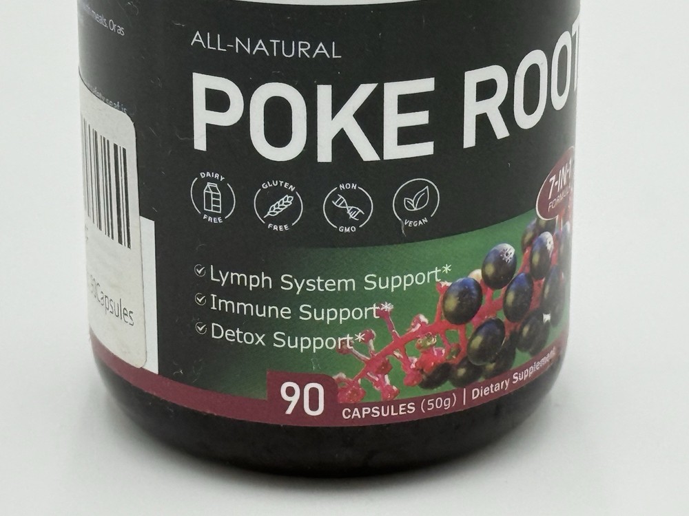 Lymphatic Support Herbal Complex Extract ~ Poke Root Extract for Lymph System...