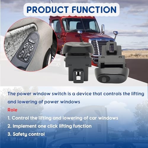 2Pcs Heavy Duty Window Switch/Power Window Switch Compatible with Cascadia