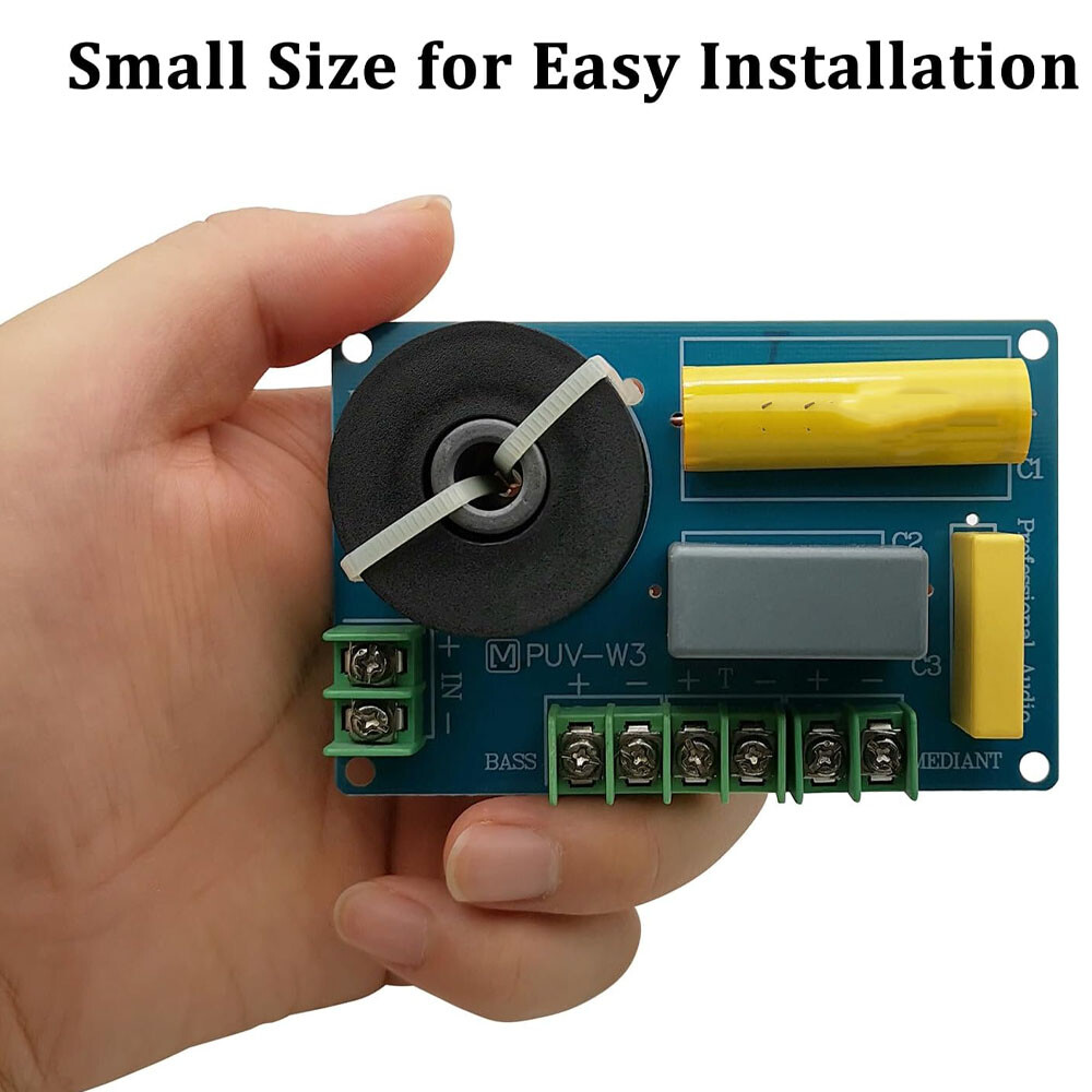 2PCS 3 Way Speaker Crossover PUV-W3 200W Passive Crossover For HiFi Home Audio