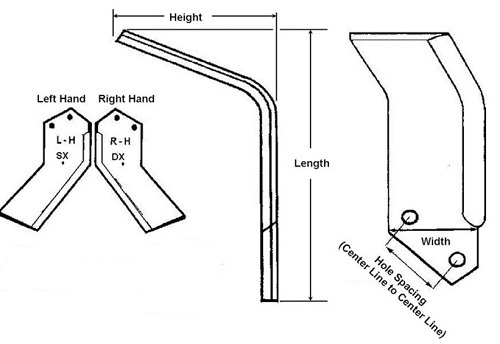 Land Pride RTA2072-6 & RTR2072-6 # 820-057C / 820-058C Set of 54 (27 LH 27 RH)