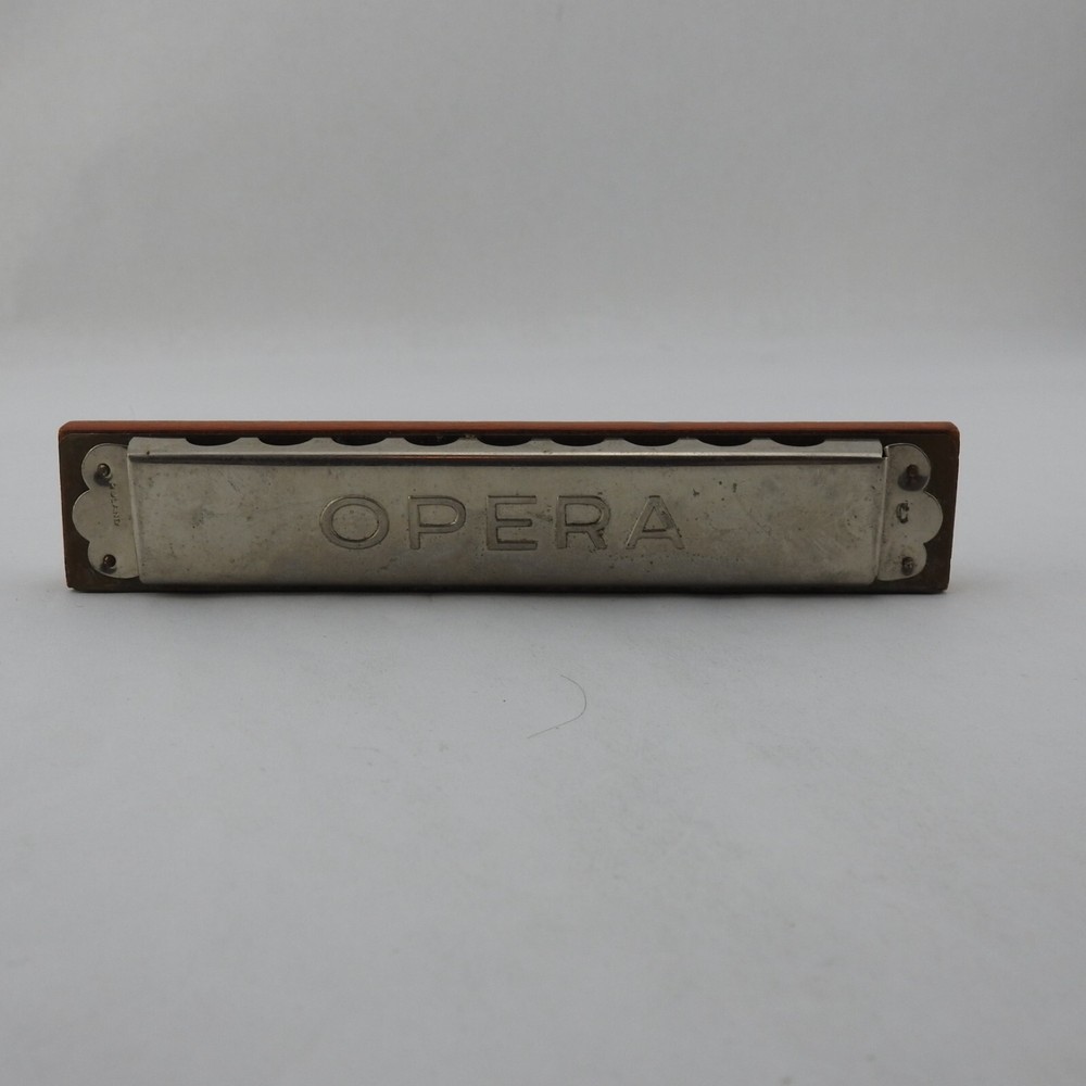 Vintage Opera Harmonica C Note Poland 32 Holes Double Row