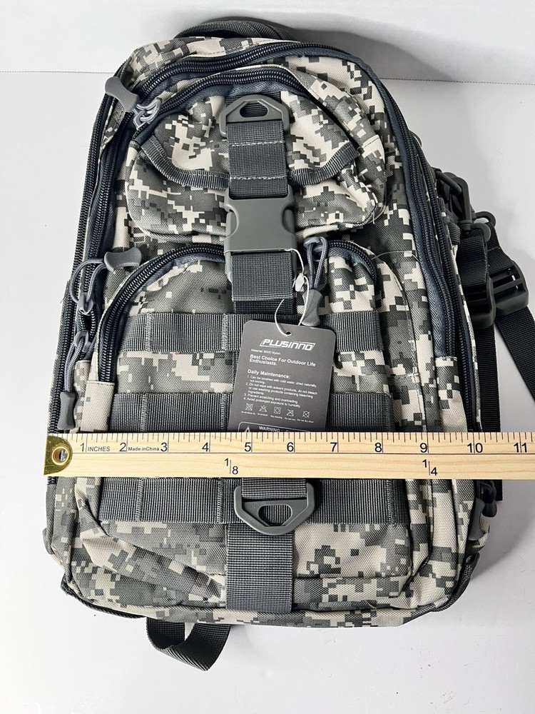 PLUSINNO Fishing Tackle Backpack Storage Digital Camo