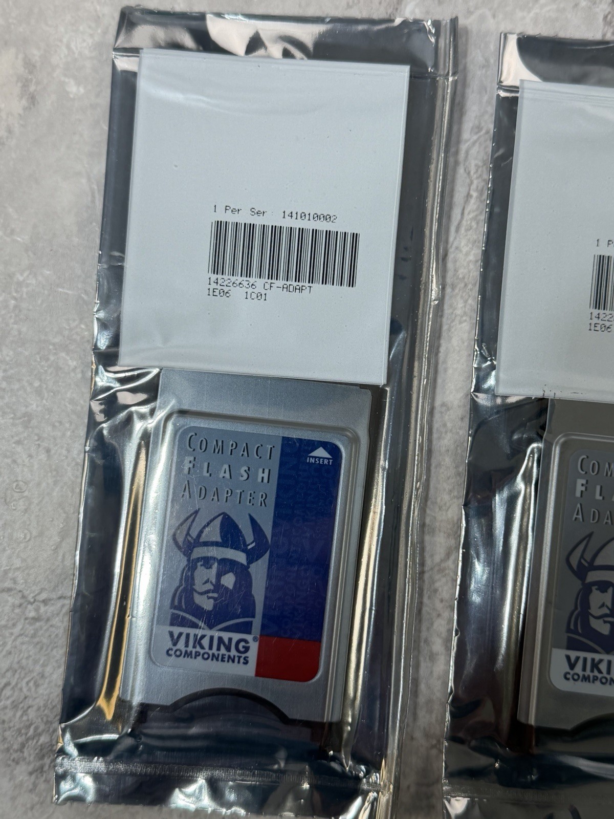 Lot Of 3 Viking PC Card CompactFlash Adapter - PCMCIA Type I (CF-ADAPT) NEW