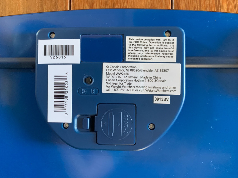 Conair WW24BN - Battery Digital Scale - 0-400lbs