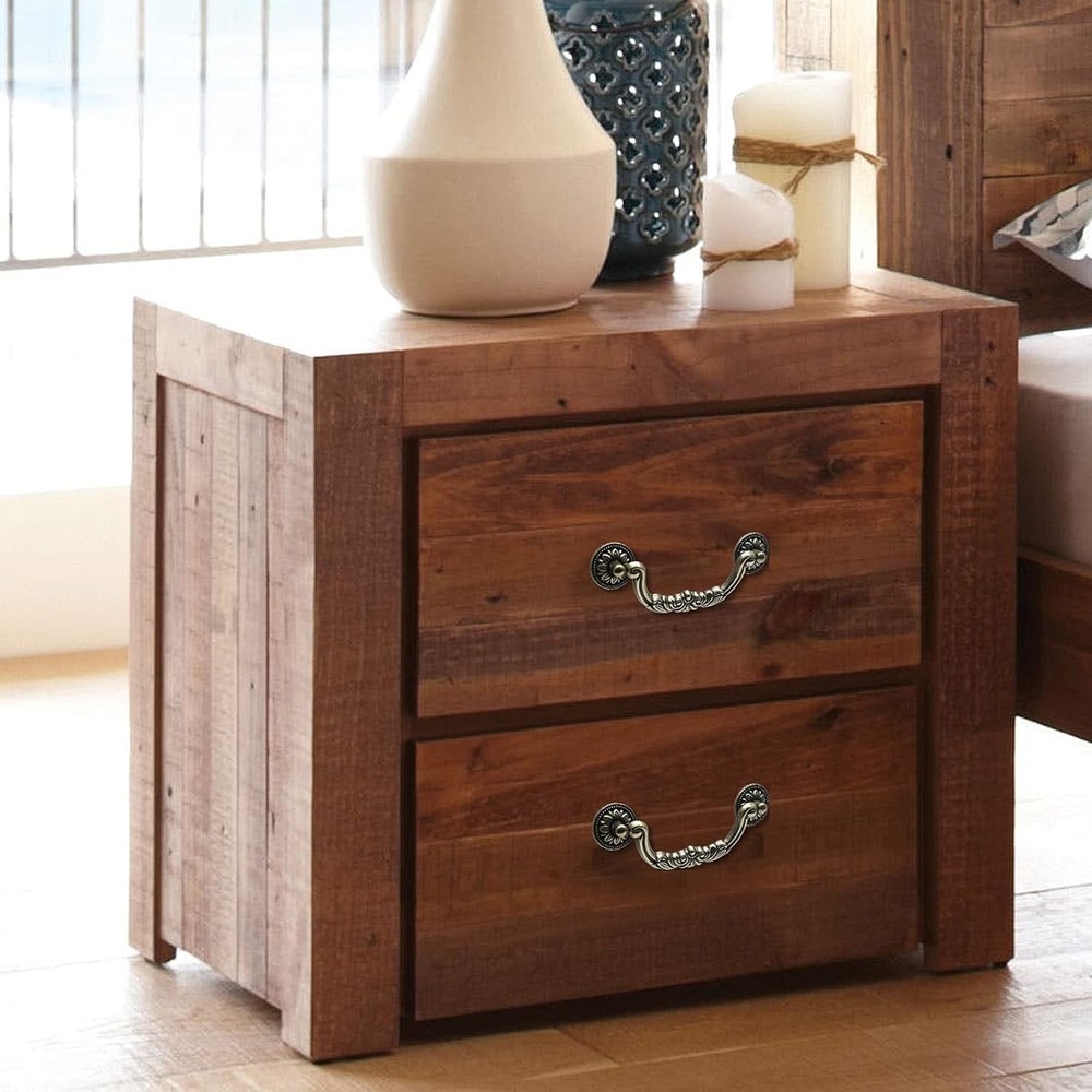 4 Pcs 5 Inch Bail Handle Drop Pulls Vintage Drop Bail Drawer Pulls Antique Bronz