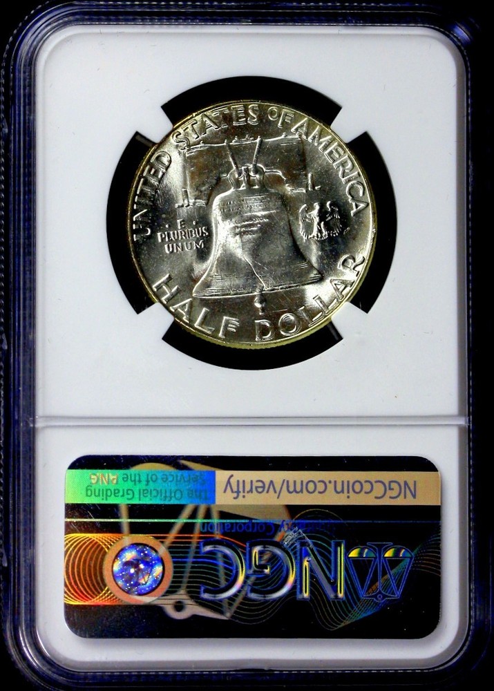 1957 50C Franklin Silver Half Dollar NGC Certified MS-64