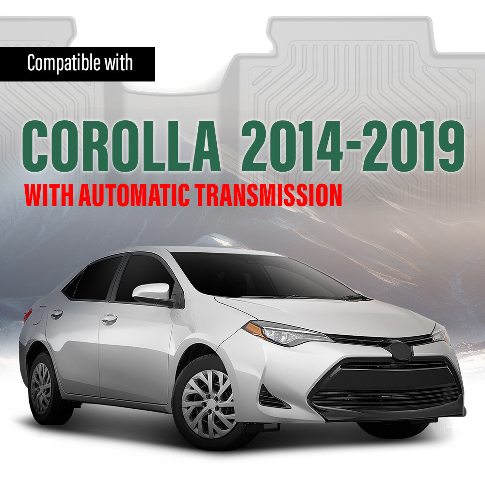 Fit For 2014-2019 Toyota Corolla All Weather TPE Floor Mats Protection Liners