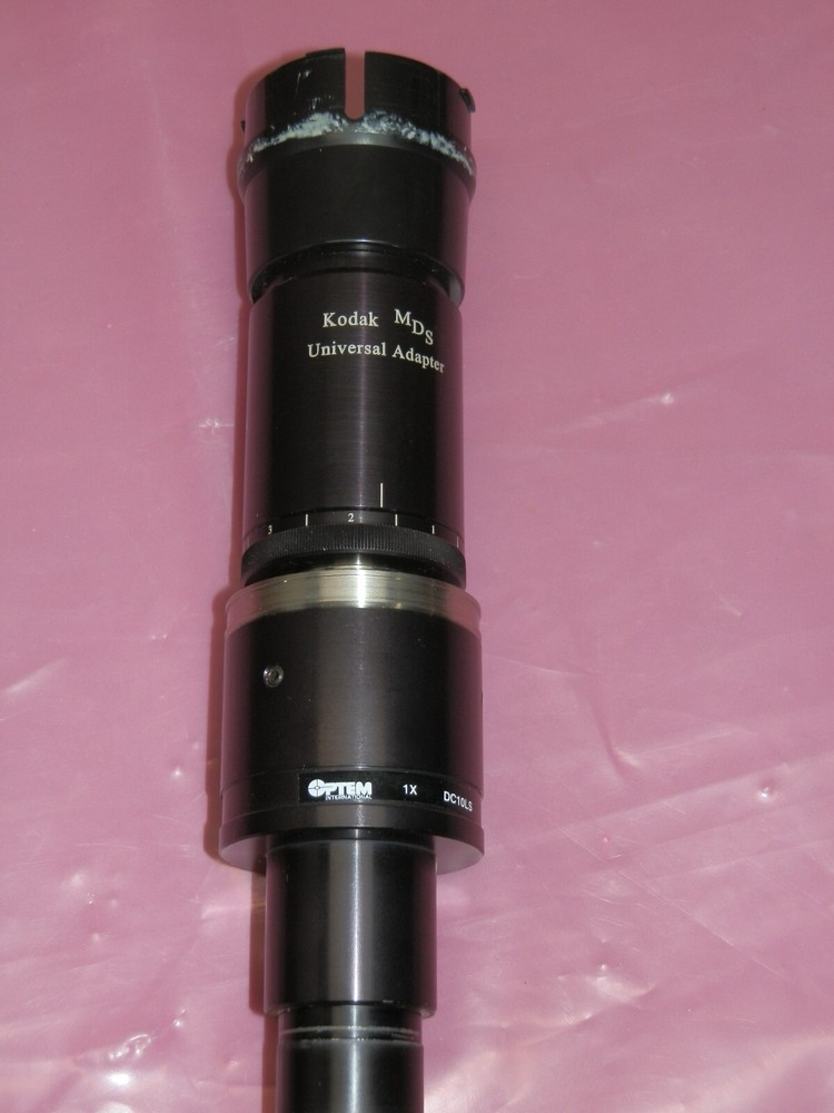 Optem Microscope Camera Adapter 1x DC10LS With Kodak MDS Universal Adapter