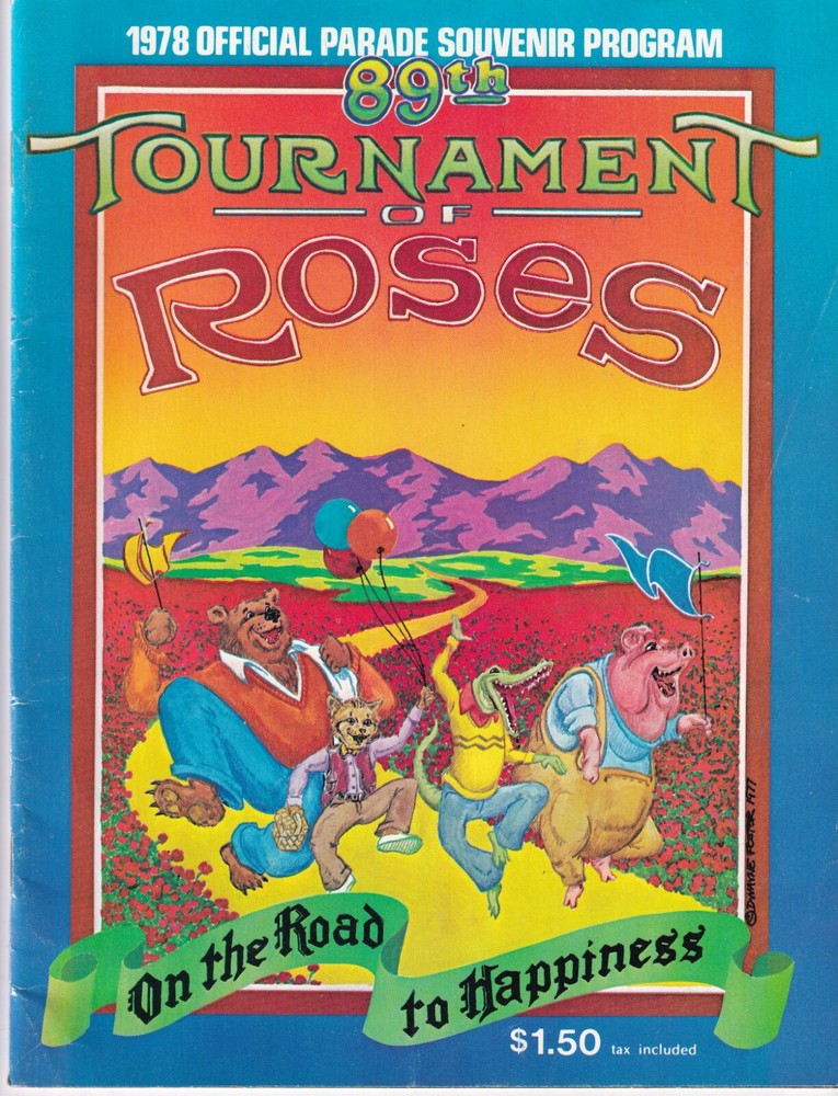 89th Rose Bowl Parade 1978 Souvenir Program