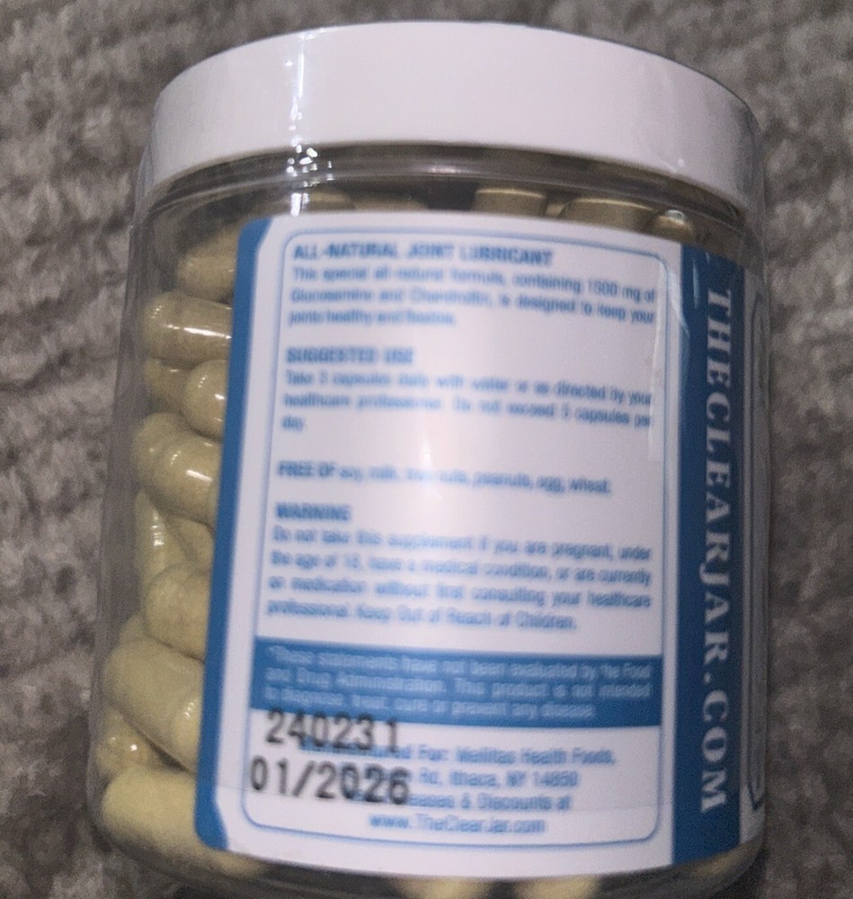 The Clear Jar Joint Complex 100 Caps ~ Sealed ~01/2026