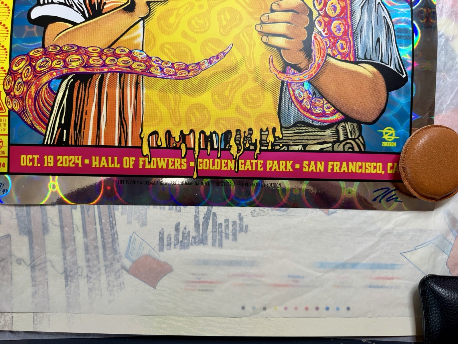 Zoltron TRPS HOLOFOIL Poster Festival of Rock Posters 2024 San Francisco AP/40