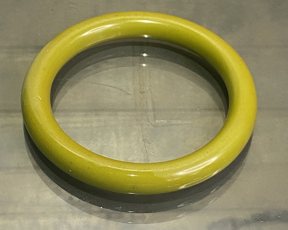 Green Bakelite Bangle Bracelet