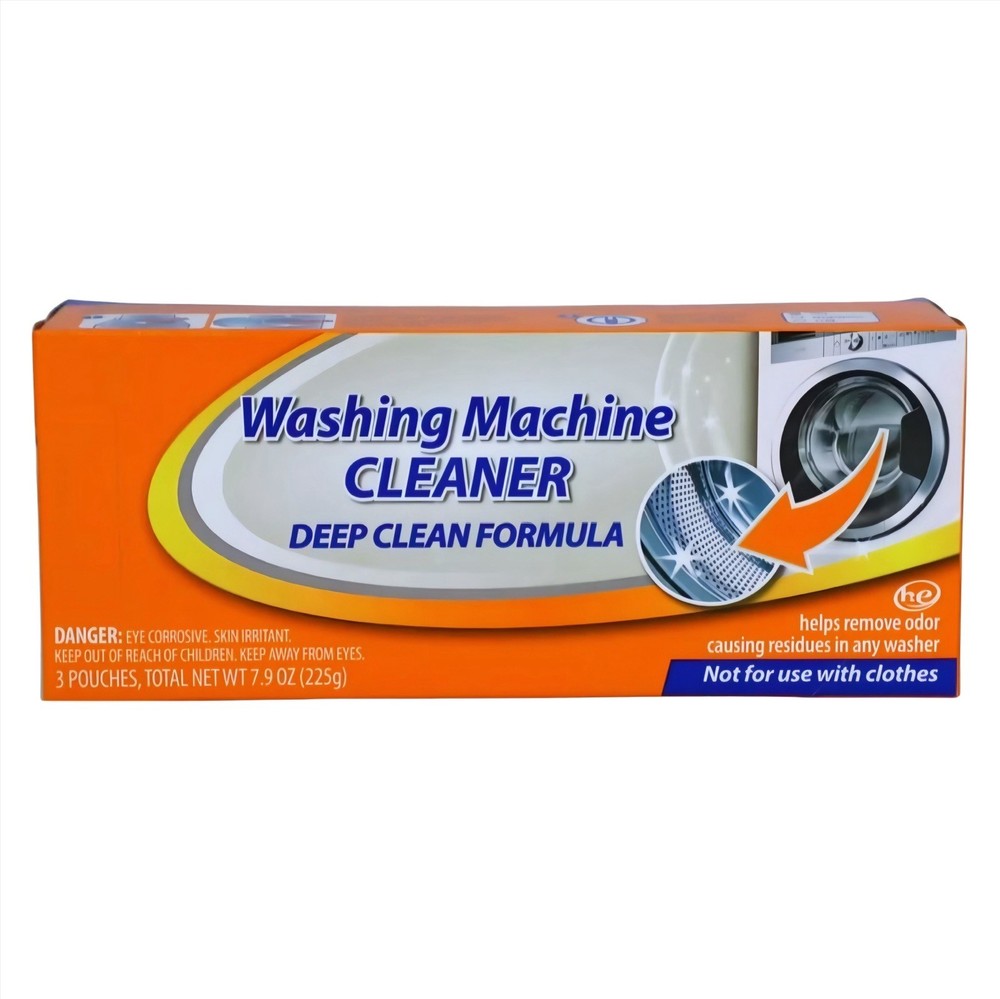 Home Washing Machine Deep Cleaner Pouches - 3 Count