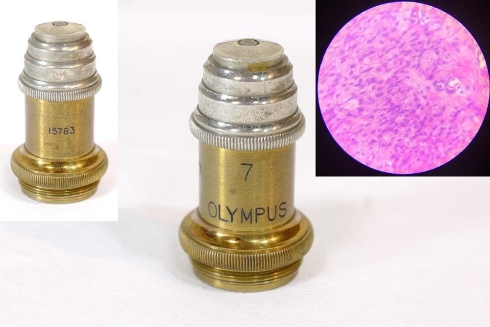 Antique Microscope Olympus “Mizuho” Microscope Height: approx. 28 cm