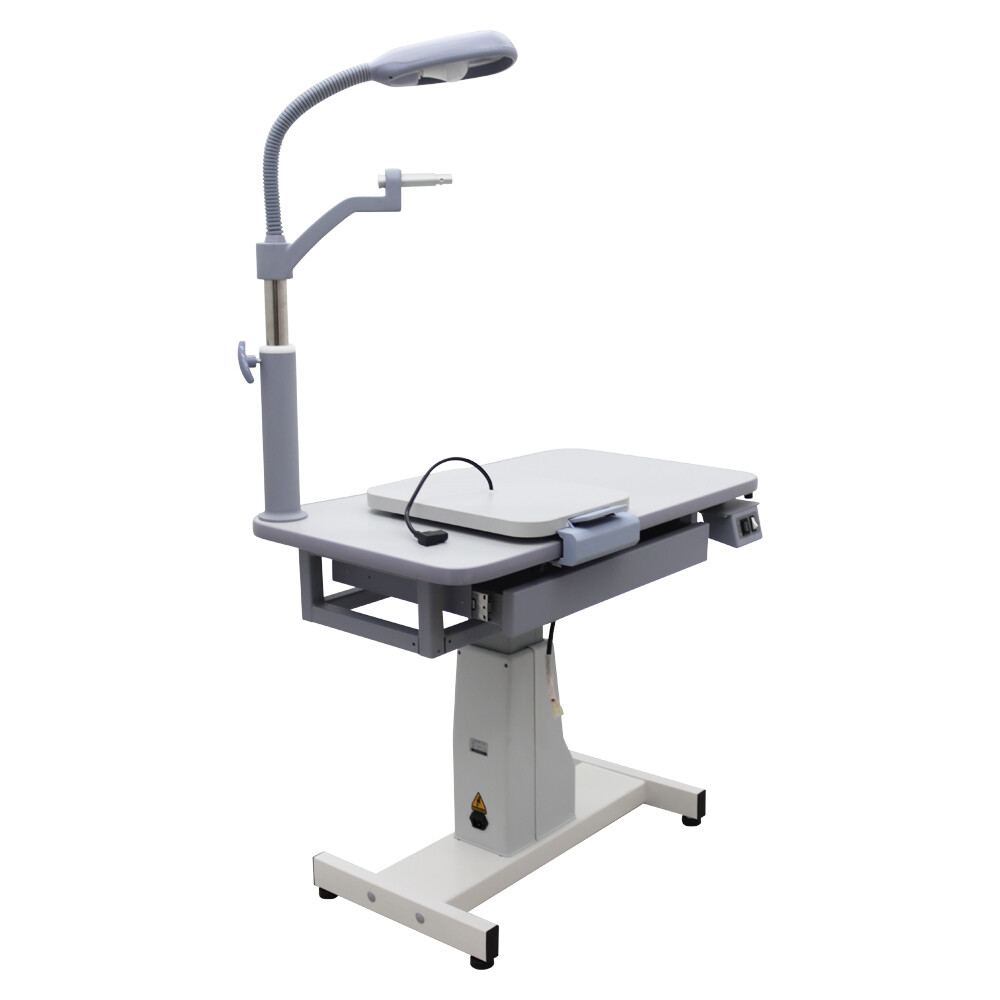 Auto Optical Optometry Table Eyeglass Test Adjustable Height 110V Load 165lbs