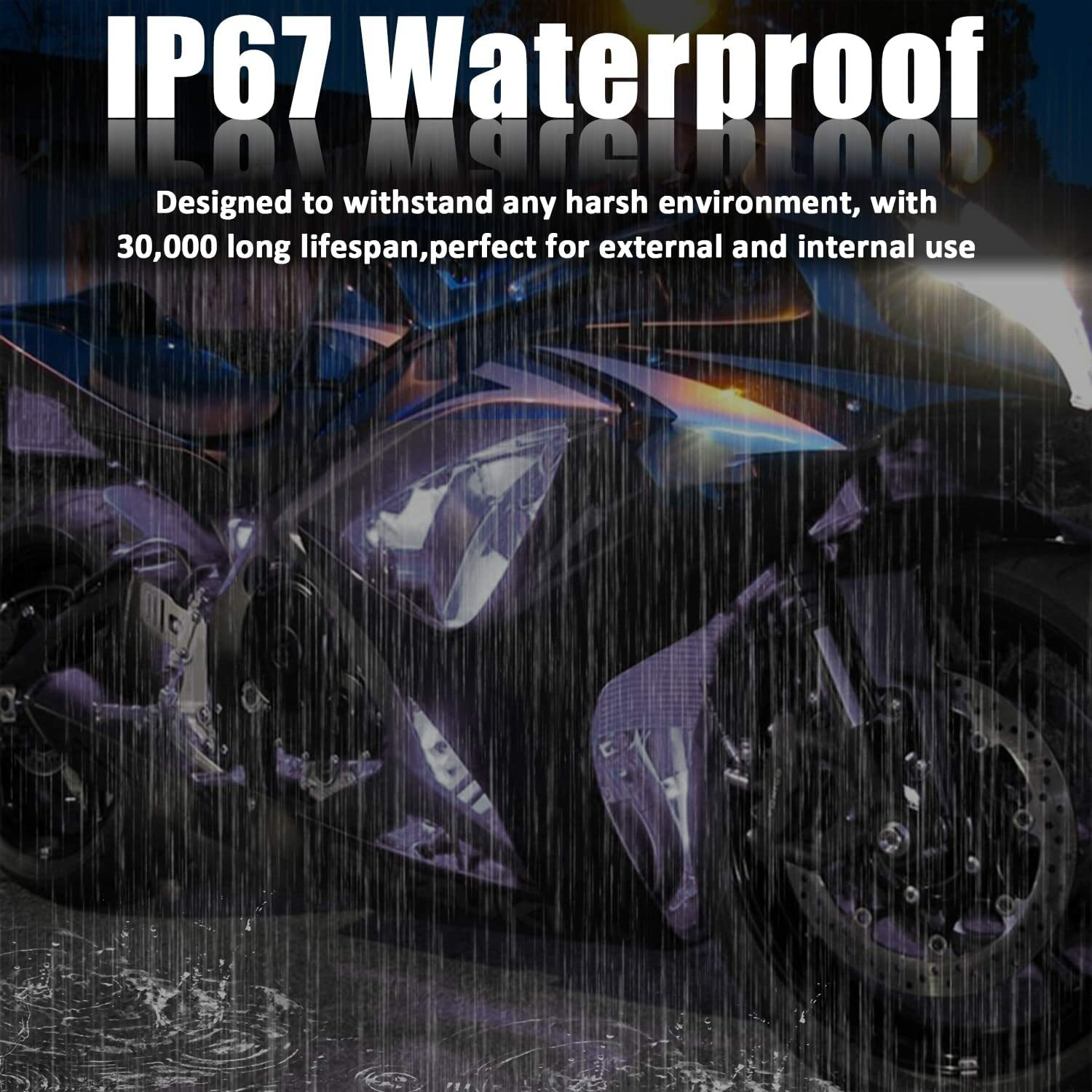 White 5PCS 12V 12" 15SMD Flexible LED Strip Light Waterproof For Car Truck Boat