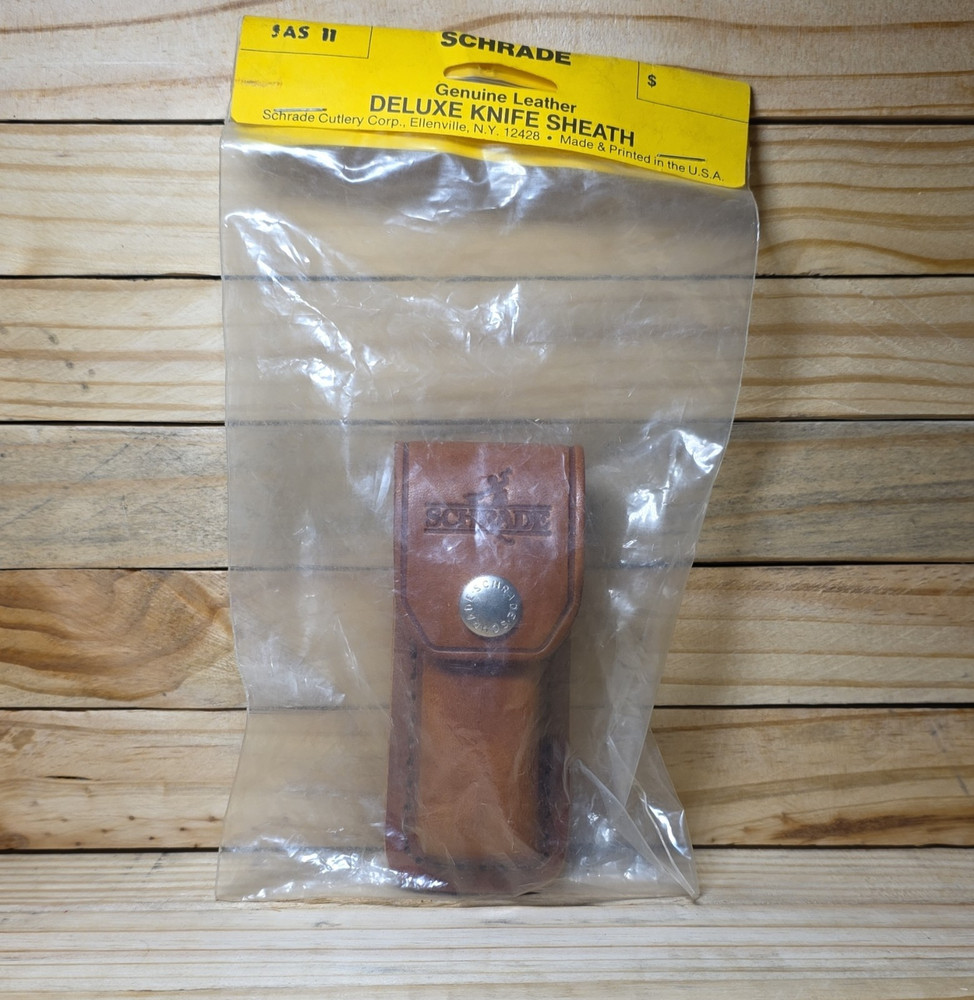 Schrade Leather Sheath Belt Loop Brown SAS11