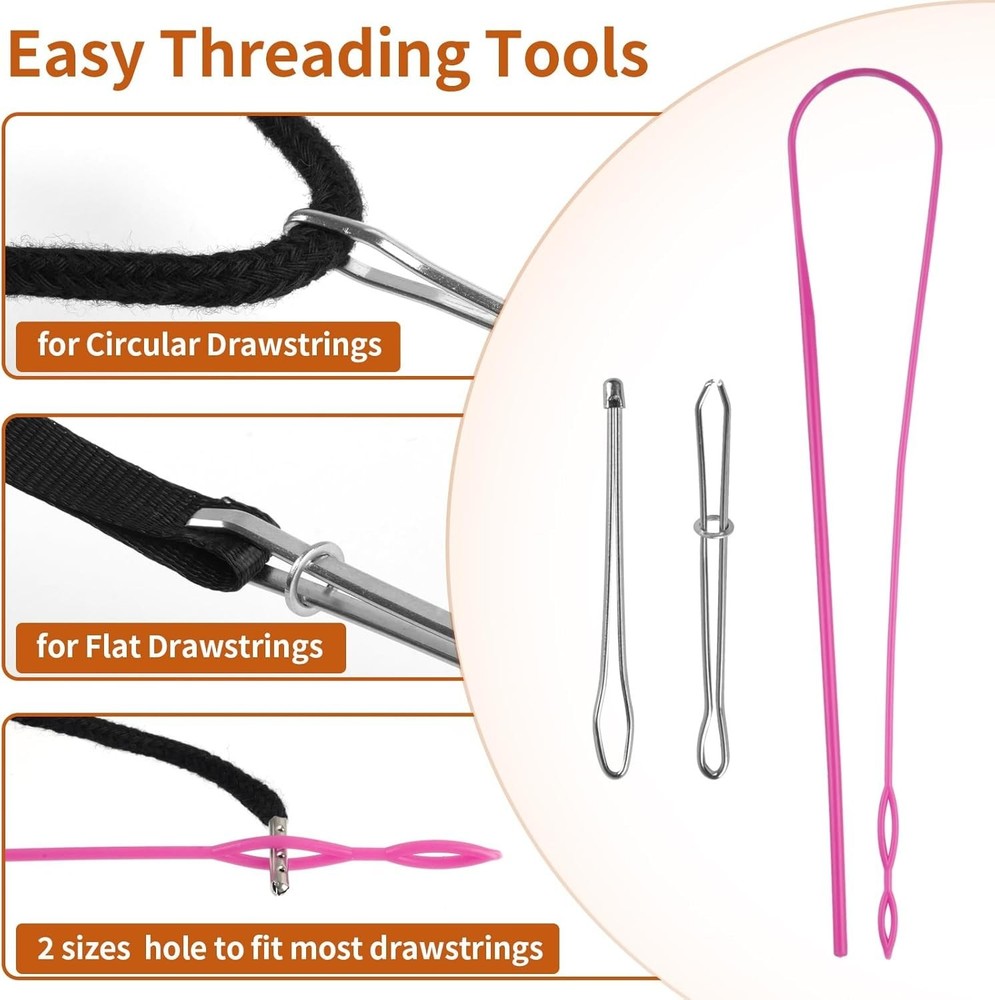 12 Pcs Drawstring for Sweatpants, 60 Inch Hoodie String Replacement