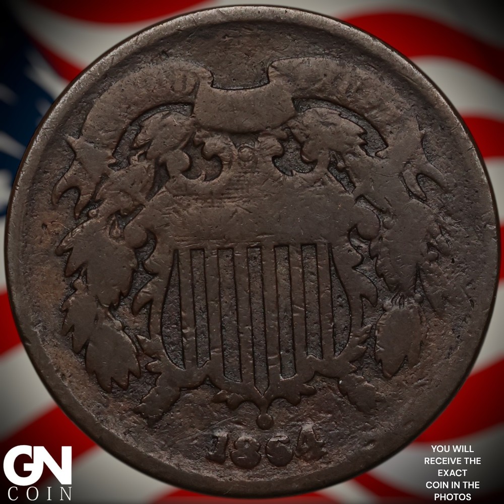 1864 2 Cent Piece A4783