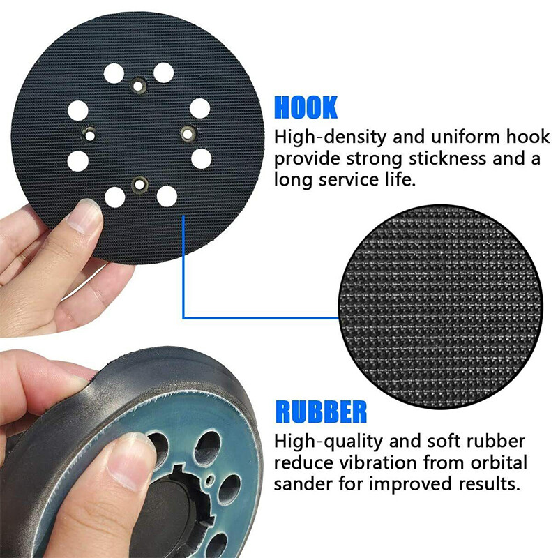 2x 5" Orbital Sander Pads 8-Hole 4-Screw for Dewalt DWE6423/6423K, DWE6421/6421K