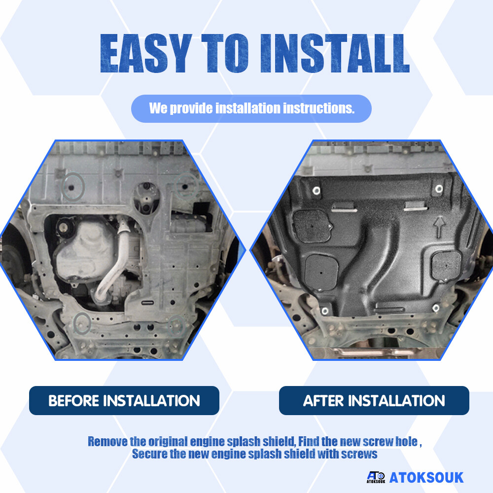 Thick Engine Splash Shield For Toyota RAV4 2009-2012 Front Engine Guard Hard